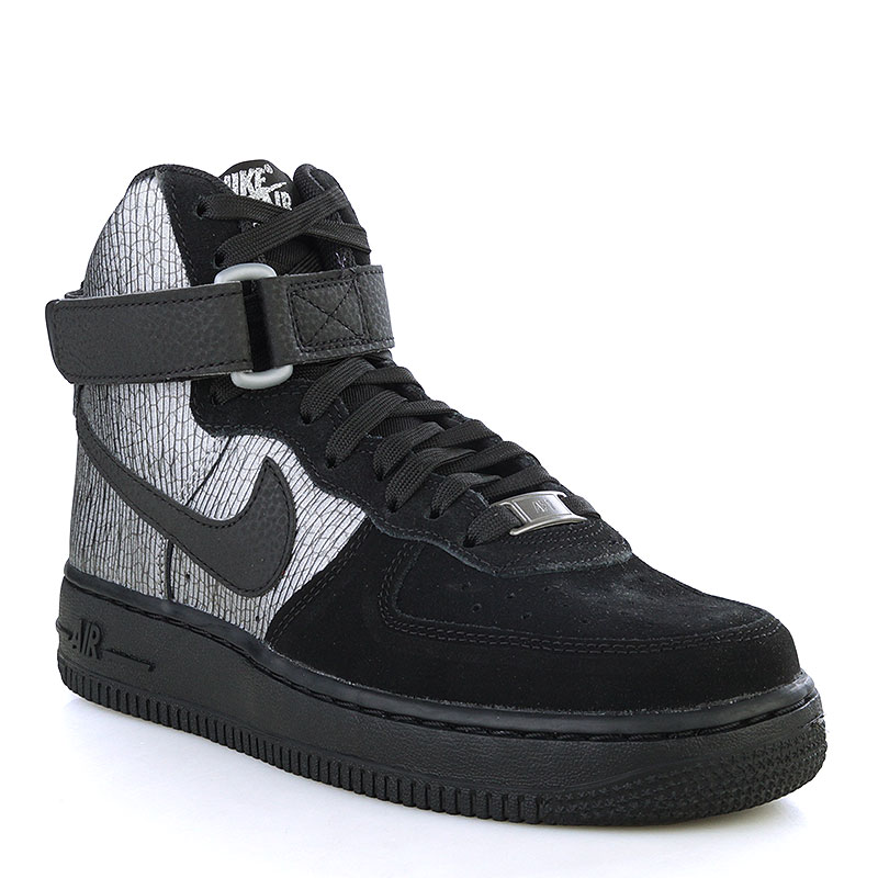 женские черные кроссовки Nike WMNS Air Force 1 Hi PRM 654440-003 - цена, описание, фото 1